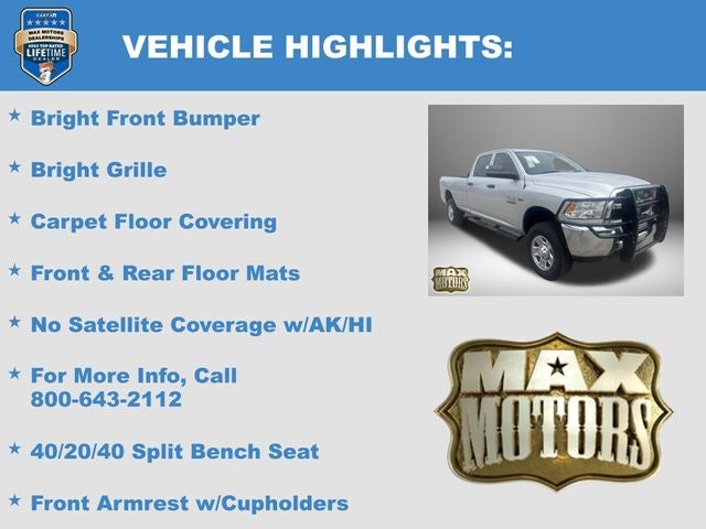 2017 RAM 2500 Tradesman