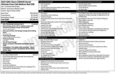 2025 GMC Sierra 2500HD Denali Ultimate