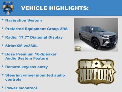 2024 Chevrolet Traverse RS