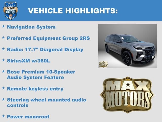 2024 Chevrolet Traverse RS