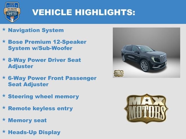 2026 GMC Acadia Denali