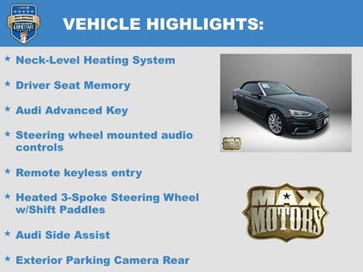 2018 Audi A5 Cabriolet Premium Plus