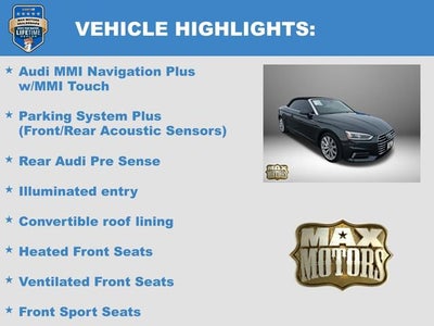 2018 Audi A5 Cabriolet Premium Plus