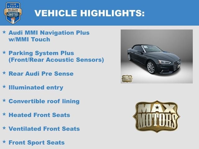 2018 Audi A5 Cabriolet Premium Plus